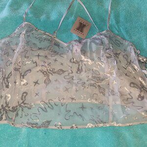 Savage X Fenty Devore Dreams Sleep Cami - Grey Smoke